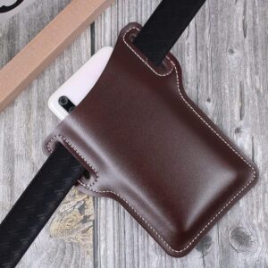 Men's Belt Loop Holster Leather Phone Wallet For Small And Large Phone Select Your Size (S - 16.5X10.4CM)-B0DWM1V7XM