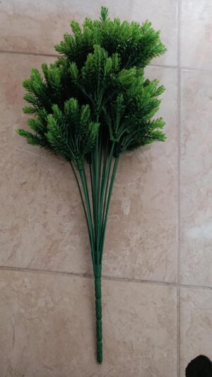[1PCs -As Shown -18 Green Branches ] Artificial Flower DIY Wedding Colorful Flower Bouquet Plastic Plants Fake Flowers For Garden Porch Window Home Room Table Decor (TU11227)-B0DWT63ZYR