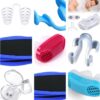 4 PC - Prevent SnoringNose Congestion Help SleepSnoring DeviceNose Breathing Relieve SnoringAid Nasal Congestion Clip Cure Snoring Tool (White & Silicone, 4 Pair)-B0DY7FN79K