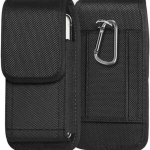 71gjBGX8ZZL._AC_SL1001_ Tactical Cell Phone Pouch Holster with Free D Shaped Buckle Protable Wallet Card Waist Pack Outdoor Sports Nylon Carrying Case - Vertical (XXL) 17.5 * 10CM-B0DB76328L