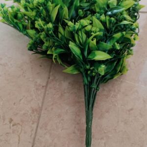 [1PCs -As Shown -18 Green Branches ] Artificial Flower DIY Wedding Colorful Flower Bouquet Plastic Plants Fake Flowers For Garden Porch Window Home Room Table Decor (TU11225)-B0DWT8788R