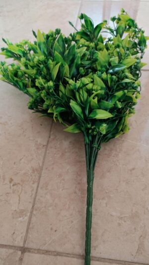 [1PCs -As Shown -18 Green Branches ] Artificial Flower DIY Wedding Colorful Flower Bouquet Plastic Plants Fake Flowers For Garden Porch Window Home Room Table Decor (TU11225)-B0DWT8788R
