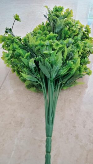 [1PCs -As Shown -18 Green Branches ] Artificial Flower DIY Wedding Colorful Flower Bouquet Plastic Plants Fake Flowers For Garden Porch Window Home Room Table Decor (TU11226)-B0DWT7KS9F