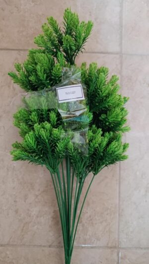 [1PCs -As Shown -18 Green Branches ] Artificial Flower DIY Wedding Colorful Flower Bouquet Plastic Plants Fake Flowers For Garden Porch Window Home Room Table Decor (TU11227)-B0DWT63ZYR