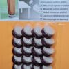 MySouq-Store (Wael Shoman) Furniture Sliders Nail-on Glides (1.5CM Diameter)- 24 Pieces Brown Base-B0DWKZ9Y99