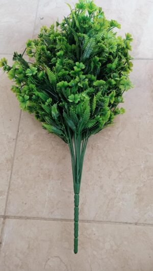 [1PCs -As Shown -18 Green Branches ] Artificial Flower DIY Wedding Colorful Flower Bouquet Plastic Plants Fake Flowers For Garden Porch Window Home Room Table Decor (TU11226)-B0DWT7KS9F