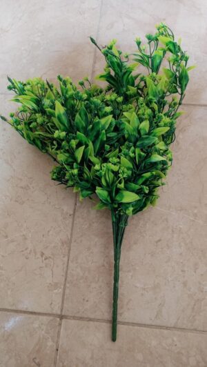 [1PCs -As Shown -18 Green Branches ] Artificial Flower DIY Wedding Colorful Flower Bouquet Plastic Plants Fake Flowers For Garden Porch Window Home Room Table Decor (TU11225)-B0DWT8788R