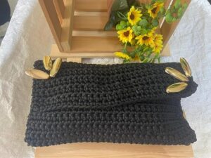 Handmade Crochet Portfied Bag - شنط بورتوفيه سيدات من الكورشيه صناعه يدوية (CO013)-B0D7X1QW3T