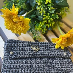 Handmade Crochet Portfied Bag - شنط بورتوفيه سيدات من الكورشيه صناعه يدوية-B0D6BV31BB