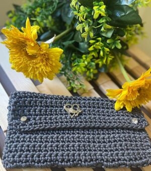 Handmade Crochet Portfied Bag - شنط بورتوفيه سيدات من الكورشيه صناعه يدوية-B0D6BV31BB