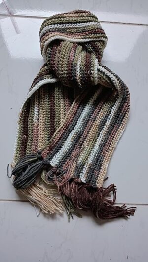 Pattern Winter Crochet Scarf/Shawl/Wrap/Keffiyeh/Headscarf/Blanket For Men & Women - One Size 132x150cm As Shown SR8229-B0DWKQHD9Z