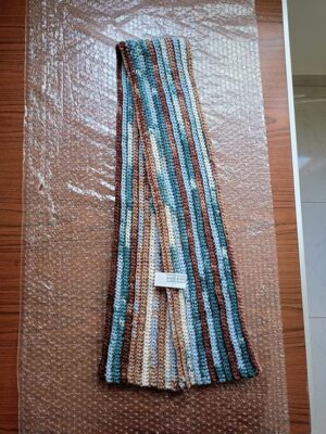 HandMade Crochet Round Wool Keffiyeh 160Cm X 25Cm كوفيه رجالي ملونه AM20-B0DRSX66ZB