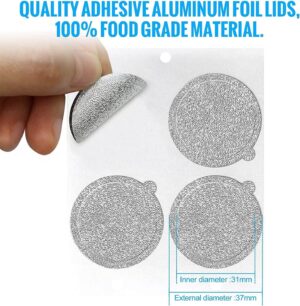 81GFet8LSGL._AC_SL1495_ 100Pcs Aluminum Lids Seals for esopress Original Line pods Aluminum Foil Film for Capsule Reuse Coffee-B0CF6MVJVF