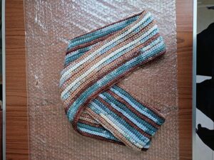 HandMade Crochet Round Wool Keffiyeh 160Cm X 25Cm كوفيه رجالي ملونه AM20-B0DRSX66ZB