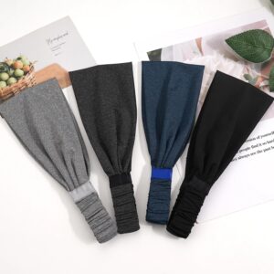 1PCs Sports Headbands For Men Woman Gym Yoga Sweat Hair Bands Soft Elastic Hairbands Stretch Outdoor Sport Sweatbands One Size-B0DVPGJWZ4
