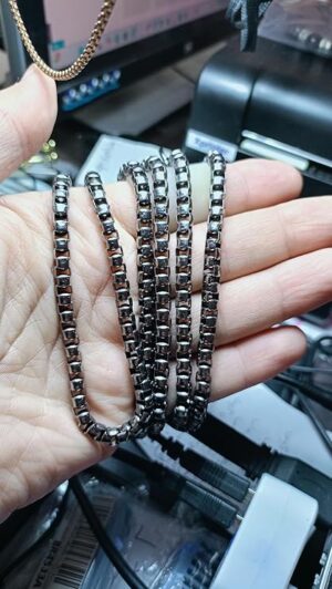 110 cm Purse Chain Strap, DIY Iron Flat Handbag Chain Strap with Metal Buckles, Shoulder Cross Body Replacement Straps for Women Bag Purse 108 Gram-B0DWQM9DWF