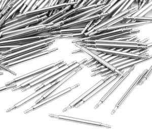 100pcs Stainless Steel Watch Band Spring Bars Strap Link Pins (16 mm) Repair Kit-B0C9NH1H1C