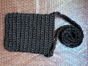 19X15 CM Mobile Handmade Crochet Crossbody Bag as Shown in Pic، Code HM 615 - شنطة كورشية صناعه يدوية-B0DR5W6WJ4