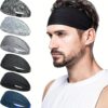 1PCs Sports Headbands For Men Woman Gym Yoga Sweat Hair Bands Soft Elastic Hairbands Stretch Outdoor Sport Sweatbands One Size-B0DVPSMYWX