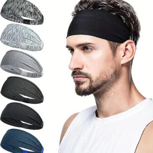 81O2cwTzE7L._AC_SX569_ 1PCs Sports Headbands For Men Woman Gym Yoga Sweat Hair Bands Soft Elastic Hairbands Stretch Outdoor Sport Sweatbands One Size-B0DVPGJWZ4
