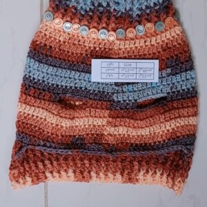 81Q1Z86h9QL._AC_SY879_ Dog and Cats HandMade Crochet Shirt, (Neck Diameter 14~19Cm Chest Diameter 23~33 Cm Max Round) Winter Pet Dog Clothes Crochet a winter jacket For Pets-CODE A90-B0DP7QY5RB