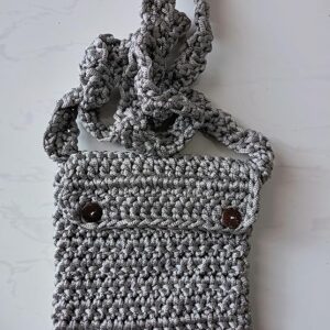 81SL4oQm4XL._AC_SY741_ M 19X18 CM Mobile Handmade Crochet Crossbody Bag as Shown in Pic, Code MOS123 - شنطة كورشية صناعه يدوية-B0DRL1LXWN