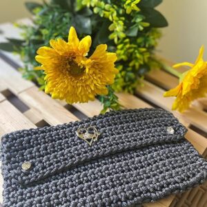 Handmade Crochet Portfied Bag - شنط بورتوفيه سيدات من الكورشيه صناعه يدوية-B0D6BV31BB