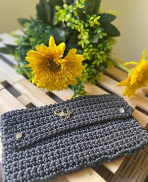 Handmade Crochet Portfied Bag - شنط بورتوفيه سيدات من الكورشيه صناعه يدوية-B0D6BV31BB