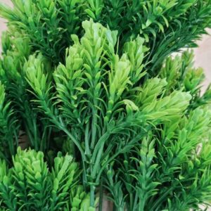 [1PCs -As Shown -18 Green Branches ] Artificial Flower DIY Wedding Colorful Flower Bouquet Plastic Plants Fake Flowers For Garden Porch Window Home Room Table Decor (TU11227)-B0DWT63ZYR