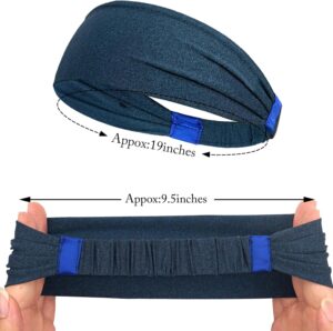 1PCs Sports Headbands For Men Woman Gym Yoga Sweat Hair Bands Soft Elastic Hairbands Stretch Outdoor Sport Sweatbands One Size-B0DVPSMYWX