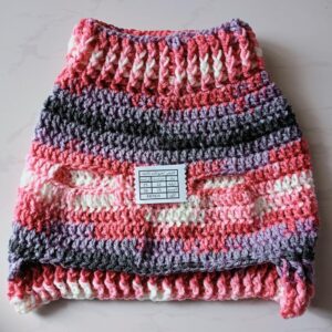 Dog and Cats HandMade Crochet Shirt [ Nick Diameter (From16~23Cm Max]- [Chest Diameter (From 25~36Cm Max) ]Winter Pet Dog Clothes Crochet a winter jacket for pets as shown Code MON34-B0DRKK22K6