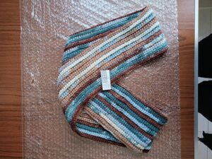 HandMade Crochet Round Wool Keffiyeh 160Cm X 25Cm كوفيه رجالي ملونه AM20-B0DRSX66ZB