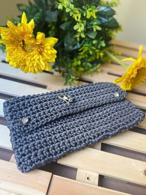 Handmade Crochet Portfied Bag - شنط بورتوفيه سيدات من الكورشيه صناعه يدوية-B0D6BV31BB