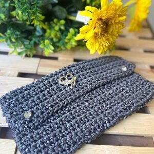 Handmade Crochet Portfied Bag - شنط بورتوفيه سيدات من الكورشيه صناعه يدوية-B0D6BV31BB