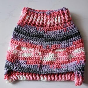 Dog and Cats HandMade Crochet Shirt [ Nick Diameter (From16~23Cm Max]- [Chest Diameter (From 25~36Cm Max) ]Winter Pet Dog Clothes Crochet a winter jacket for pets as shown Code MON34-B0DRKK22K6