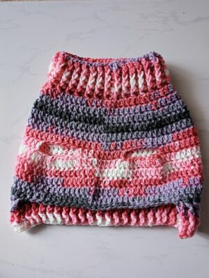 Dog and Cats HandMade Crochet Shirt [ Nick Diameter (From16~23Cm Max]- [Chest Diameter (From 25~36Cm Max) ]Winter Pet Dog Clothes Crochet a winter jacket for pets as shown Code MON34-B0DRKK22K6