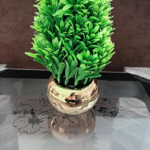 Cute And Amazing Artificial Bonsai Tree in Pot, Green (9X9X21) (W*L*H) Cm Planter Unique Succulent Planter Funny Plant Pot Grass Pot for Indoor Plants Home Decor (Green Grass)-B0DWSJPJDX