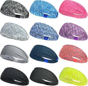 1PCs Sports Headbands For Men Woman Gym Yoga Sweat Hair Bands Soft Elastic Hairbands Stretch Outdoor Sport Sweatbands One Size-B0DVPGJWZ4