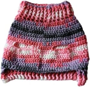 Dog and Cats HandMade Crochet Shirt [ Nick Diameter (From16~23Cm Max]- [Chest Diameter (From 25~36Cm Max) ]Winter Pet Dog Clothes Crochet a winter jacket for pets as shown Code MON34-B0DRKK22K6