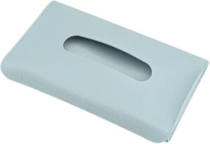 1Pcs Leather Sun Visor Napkin Box Holder Hanging Car Mask Holder Shading Tissue Case Organizer Auto Storage Decoration Craft-B0B4WNG43C