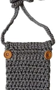 MySouq-B0CWWF973G 17X11cm Handmade Crochet Crossbody Bag شنطة كروس كروشيه صناعة يدوية 11/17سم-B0CWWF973G