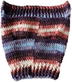 Dog and Cats HandMade Crochet Shirt, (Neck Diameter 16~23 Cm Chest Diameter 24~36 Max Round) Winter Pet Dog Clothes Crochet a winter jacket For Pets-CODE WK80-B0DQQ1J38X