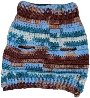 Dog and Cats HandMade Crochet Shirt, (Neck Diameter 16-23 Cm Chest Diameter 23-37 Cm Max Round) Winter Pet Dog Clothes Crochet a winter jacket For Pets-CODE MS100-B0DQQ9KGXM