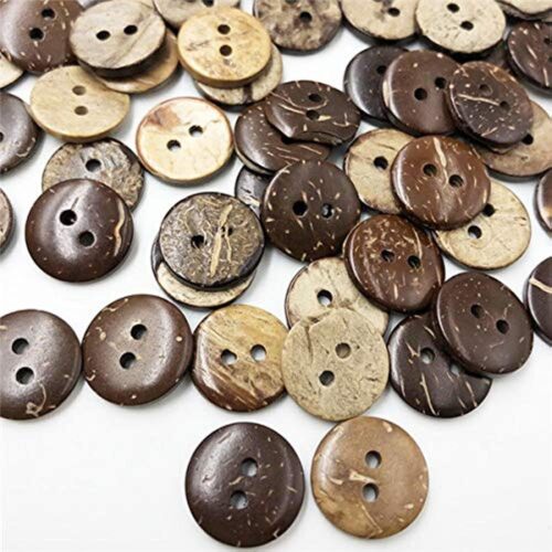 MySouq.Store Colorful 30 pcs 17mm Wooden Sewing Buttons Wood Buttons Apparel Supplies Accessories 2-Holes Vivid (Color: 17 mm)-B0DYFCSKB8