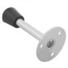 1Pcs sourcing map Door Stoppers Screw-in Stops Chrome Plated 79mm Length (Silver)-B0DYND2B69