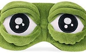 MySouq-Funny Creative Pepe the Frog Sad Frog 3D Eye Mask Cover Cartoon Plush Sleeping Mask C Funny Creative Pepe the Frog Sad Frog 3D Eye Mask Cover Cartoon Plush Sleeping Mask Cute Anime Gift-B091K412GD