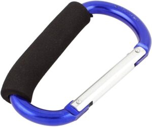 [1 PCs -13.5CM] Multi-function Screw Lock Buckle Big D-Shaped Carabiner Hook Keyring Clip Camping Kits Sports Rope Buckle Not for clambing (Random Color)-B0CMJ7PNSQ