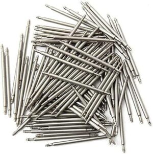 100pcs Stainless Steel Watch Band Spring Bars Strap Link Pins (16 mm) Repair Kit-B0C9NH1H1C