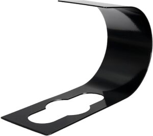 (1PC) Best Sturdy Garden Spigot Hose Hook Holder, Durable Metal Wall Mount Expandable Watering Hose Hanger Hook, Pipe Holder Tidy Hook Reel Tap for Heavy Garden Irrigation Hose - Black-B0C78NBQ5P