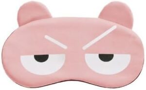 (1PC) (With Ice Bag) (Sleep Mask Eye Cover Sleeping Mask For Women Men Interesting Antifaz Concise Night Masks Stylish Blindfold) (Anger Pink)-B0C763JB8C